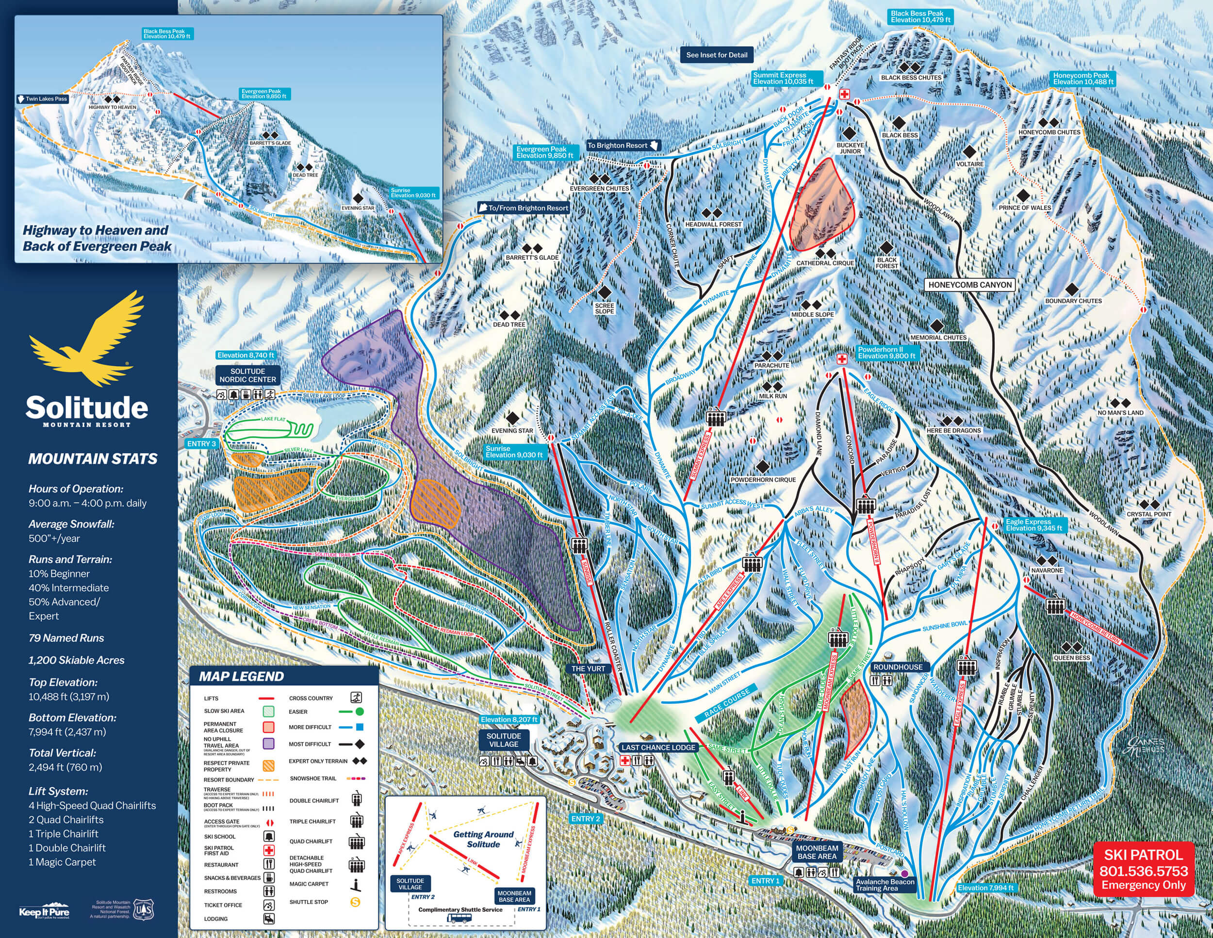 Solitude Mountain Resort Trail Map