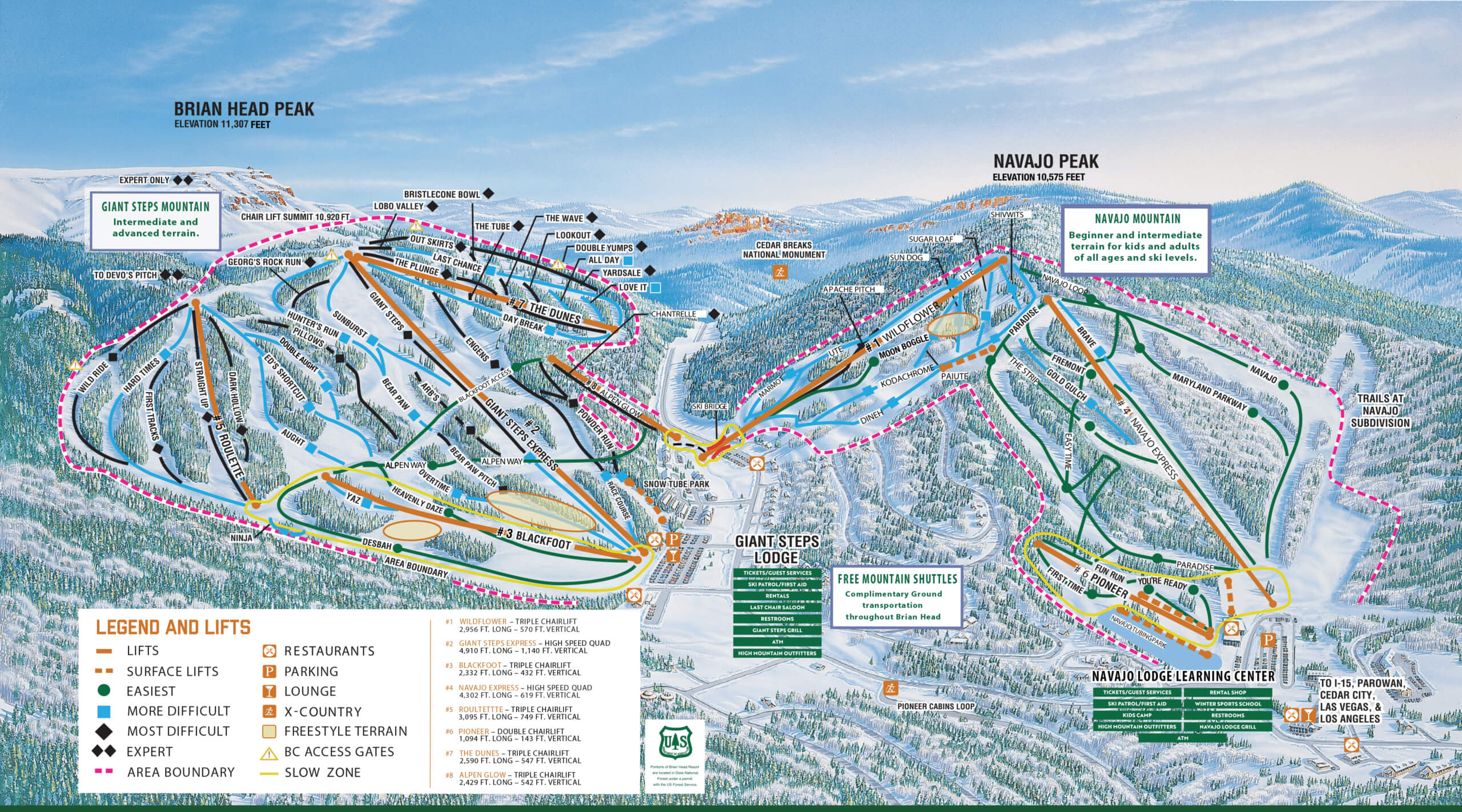 Brian Head Resort Trail Map