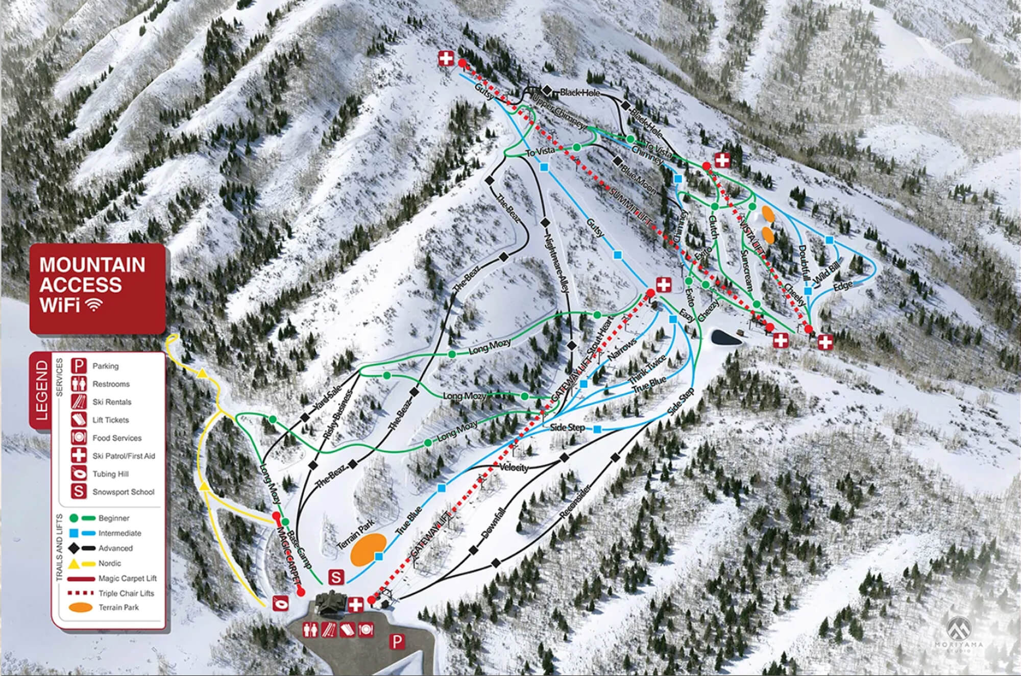 Cherry Peak Resort Trail Map