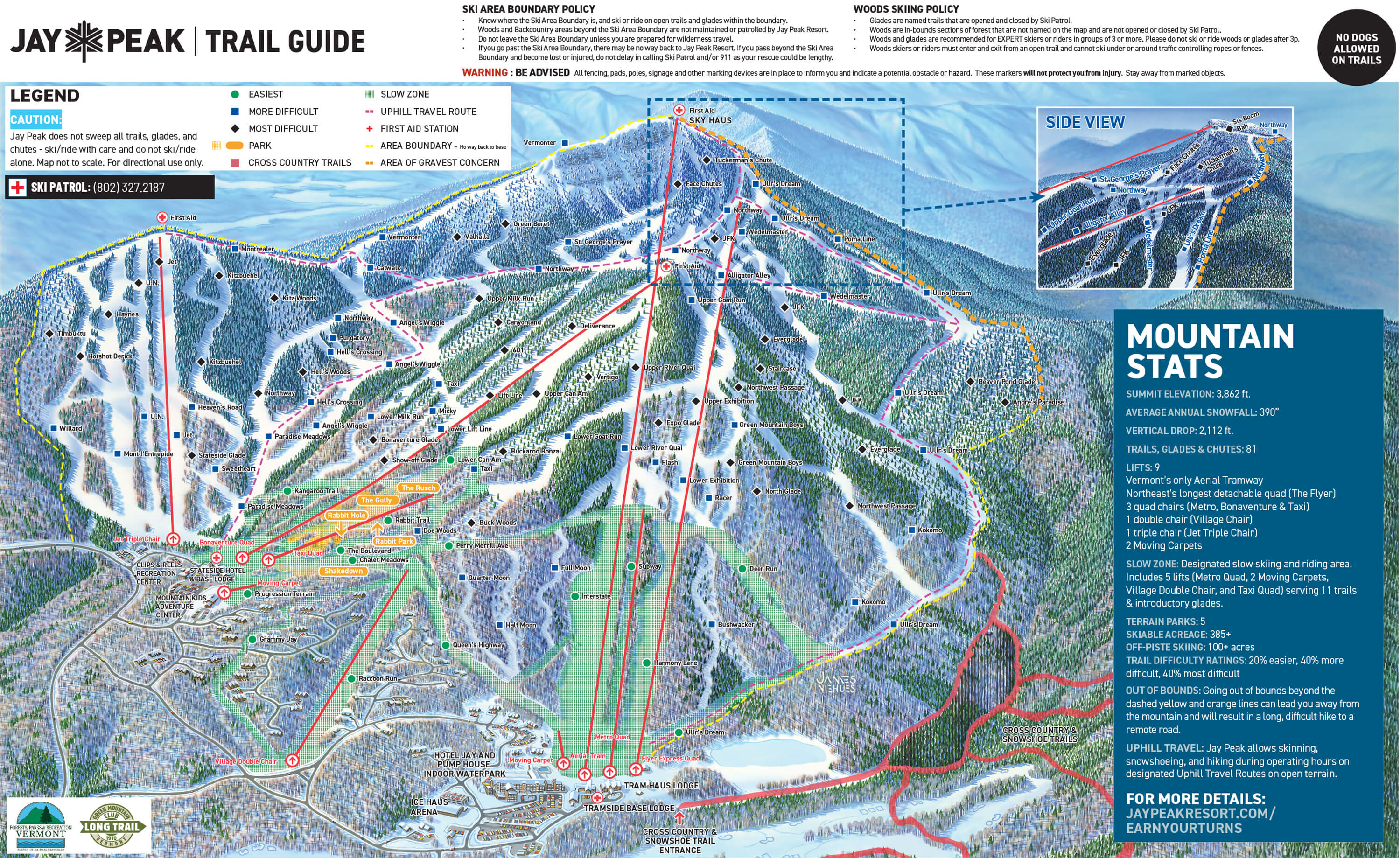 Jay Peak Resort Trail Map