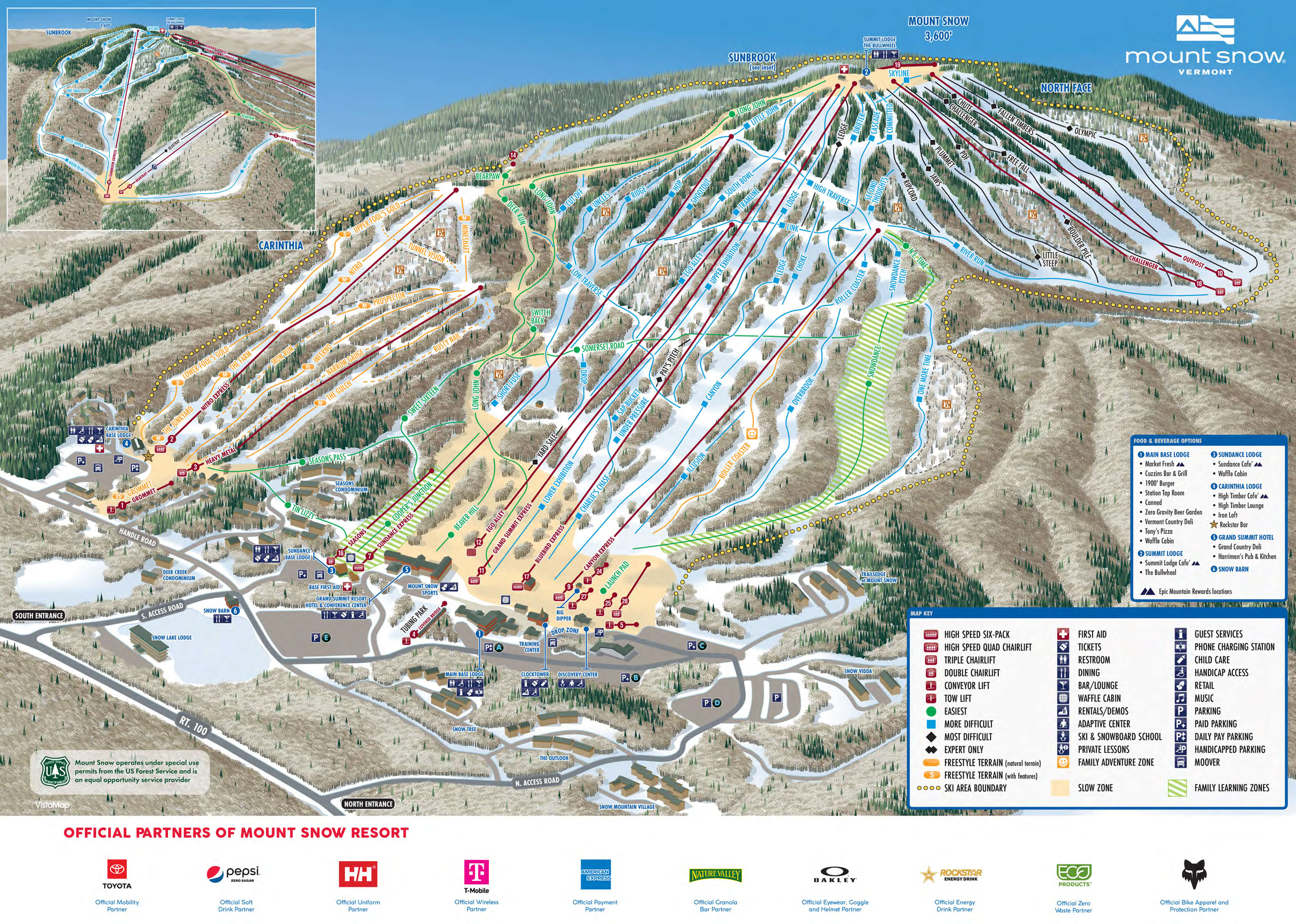 Mount Snow Resort Trail Map