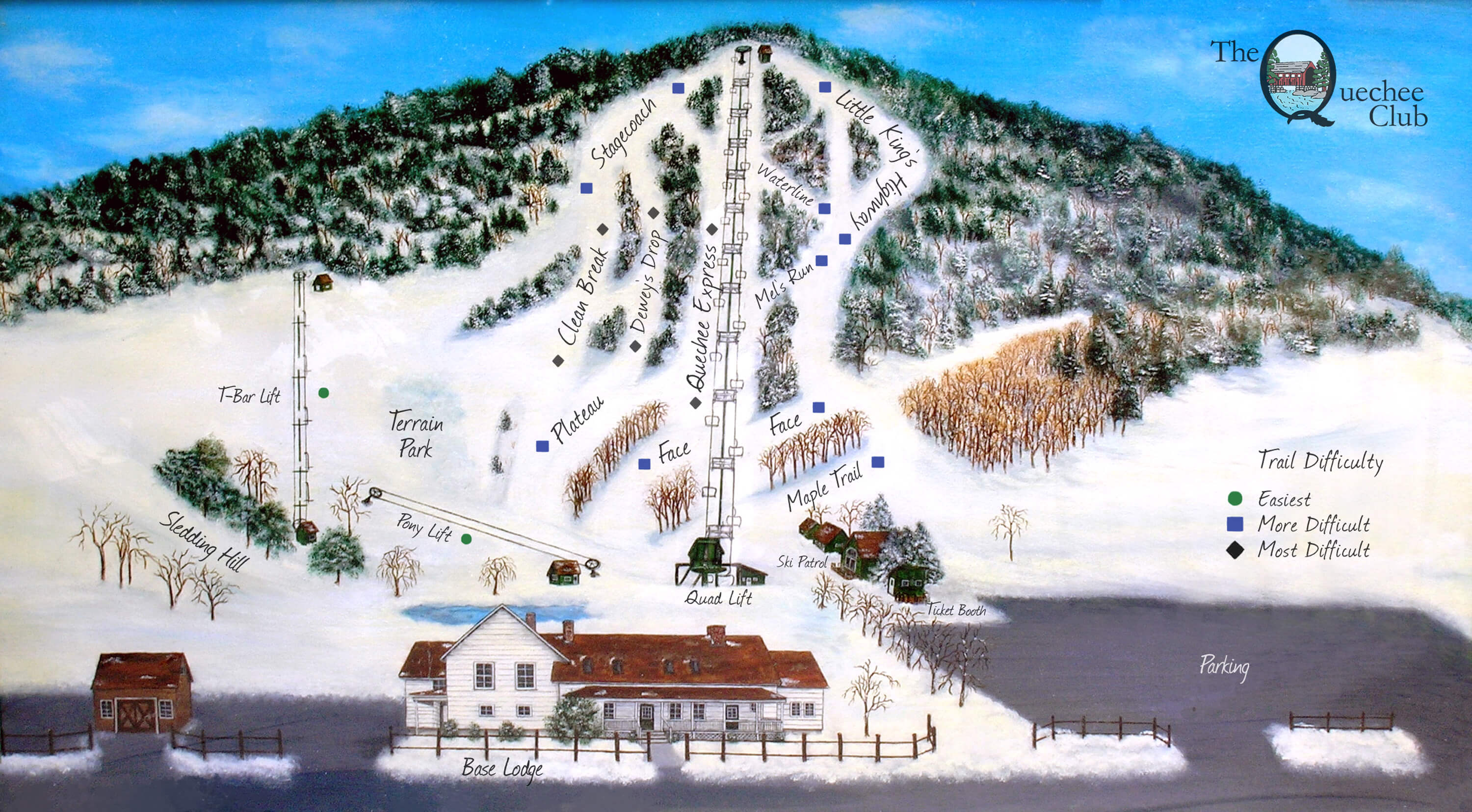 Ski Quechee Trail Map