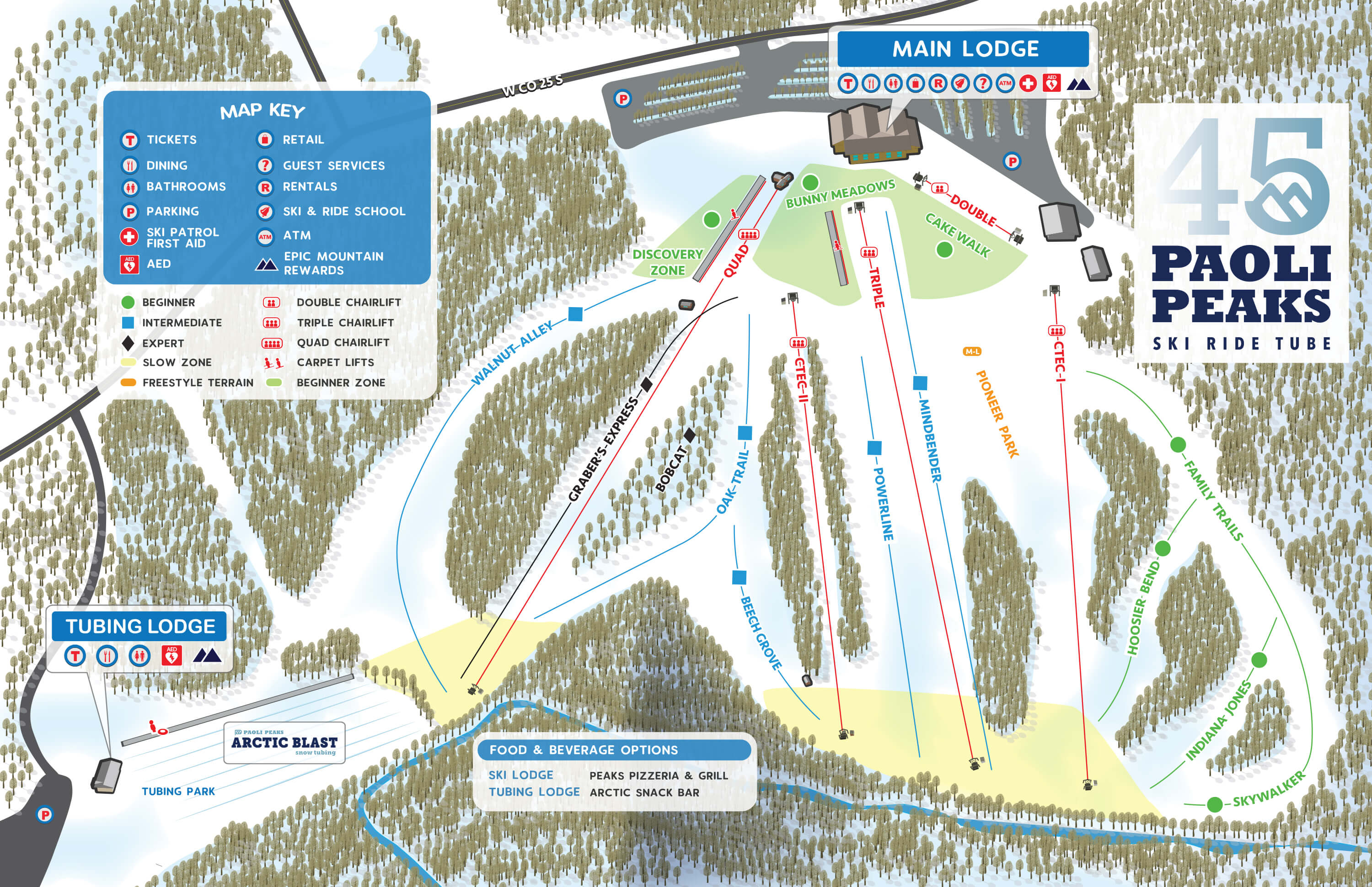 Paoli Peaks Trail Map
