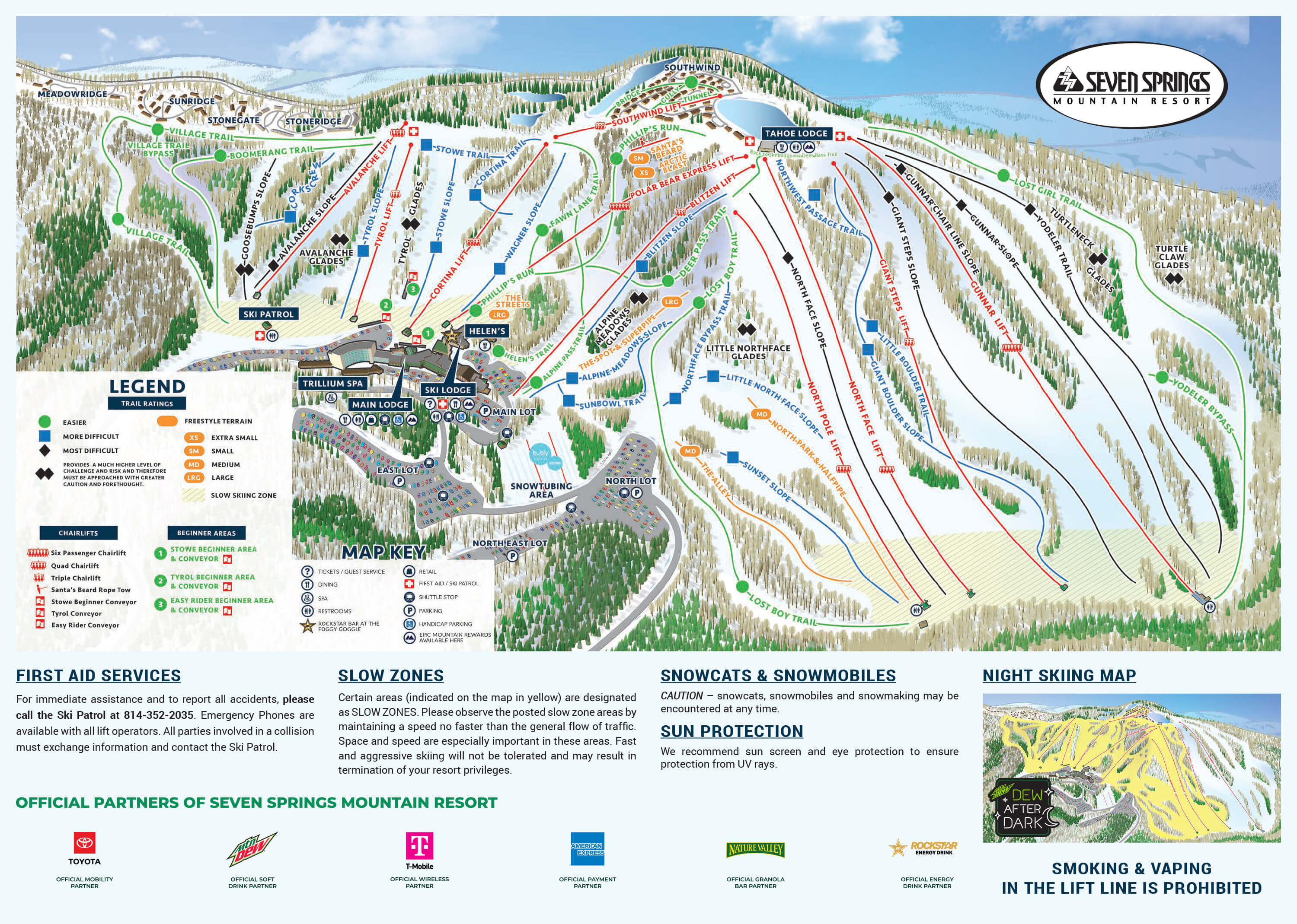 Seven Springs Mountain Resort Trail Map