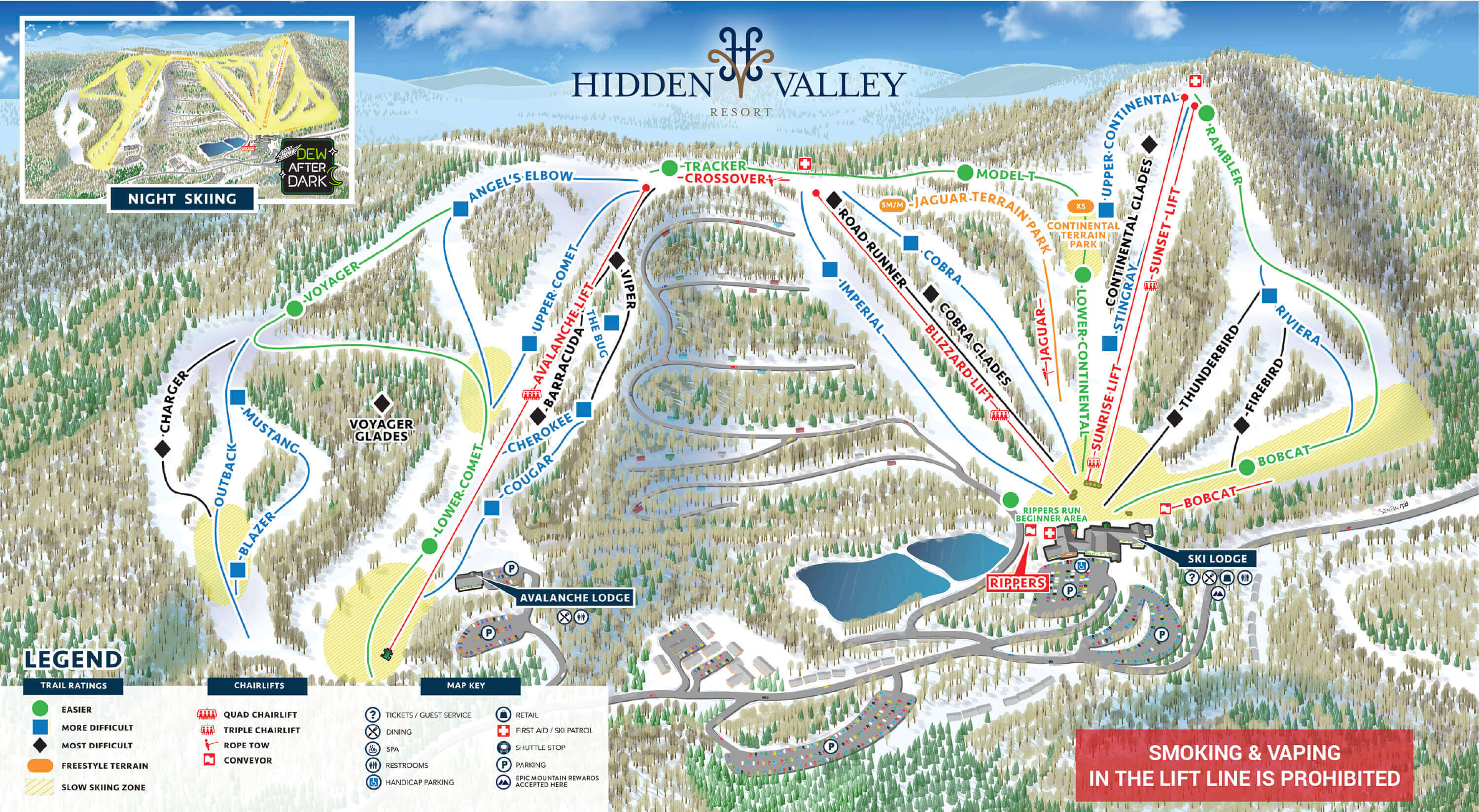 Hidden Valley Resort Trail Map