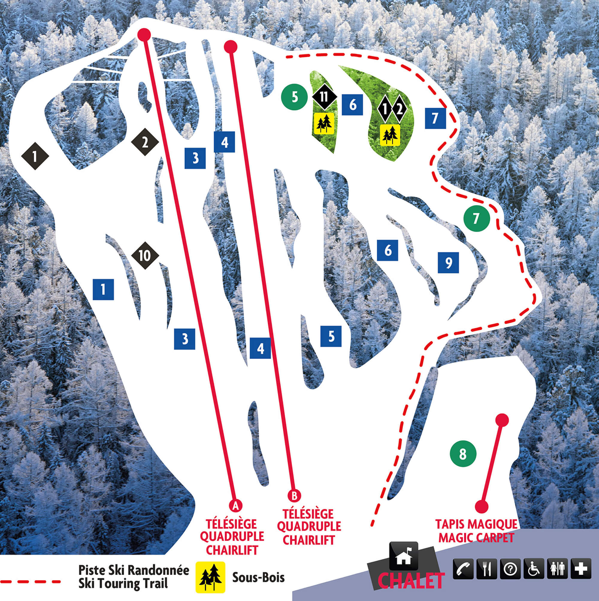 Mont Habitant Trail Map