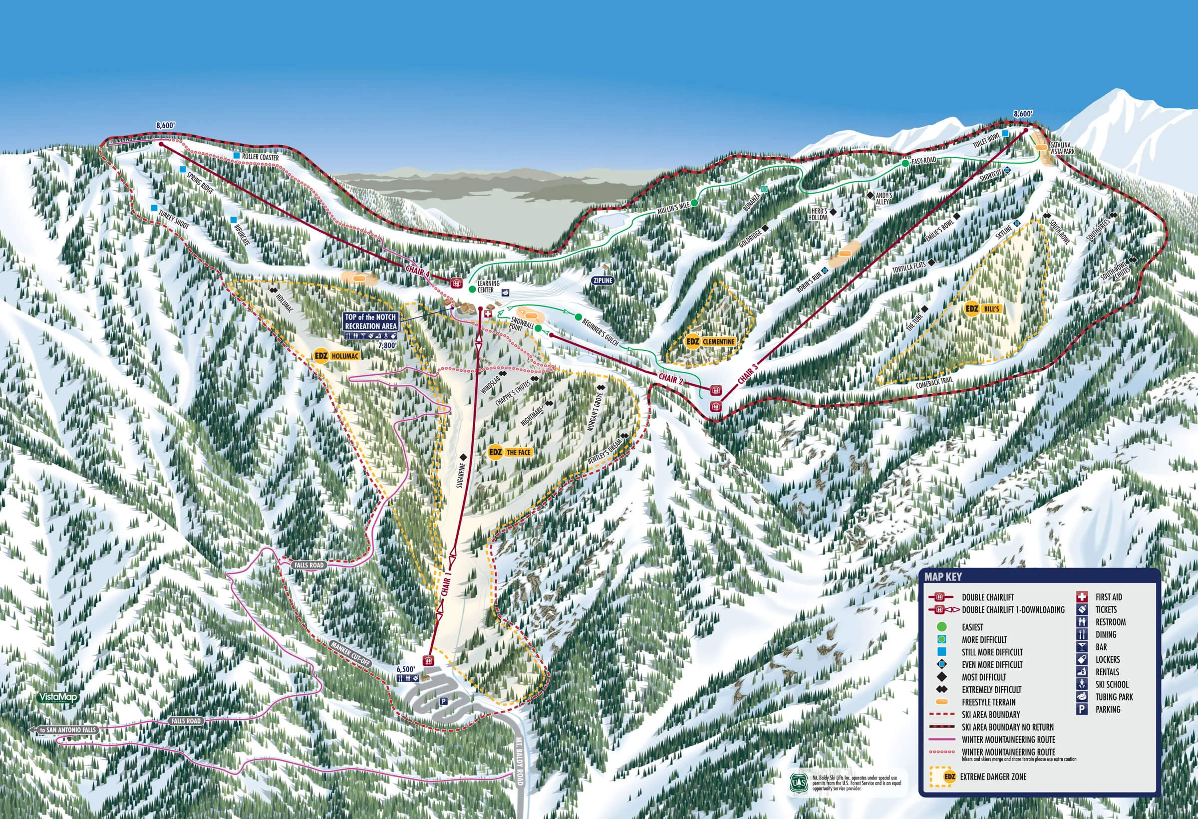 Mt Baldy Resort Trail Map