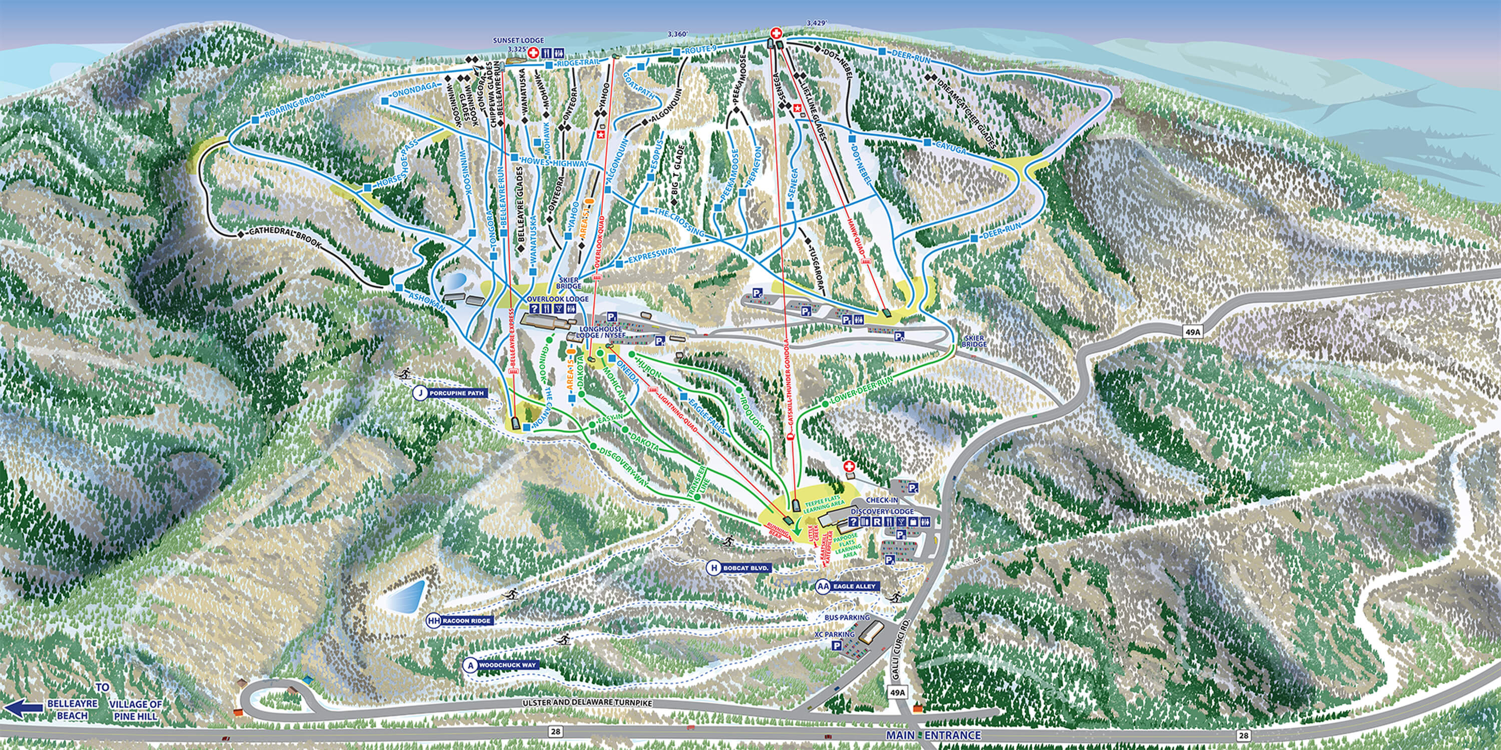 Belleayre Mountain Trail Map