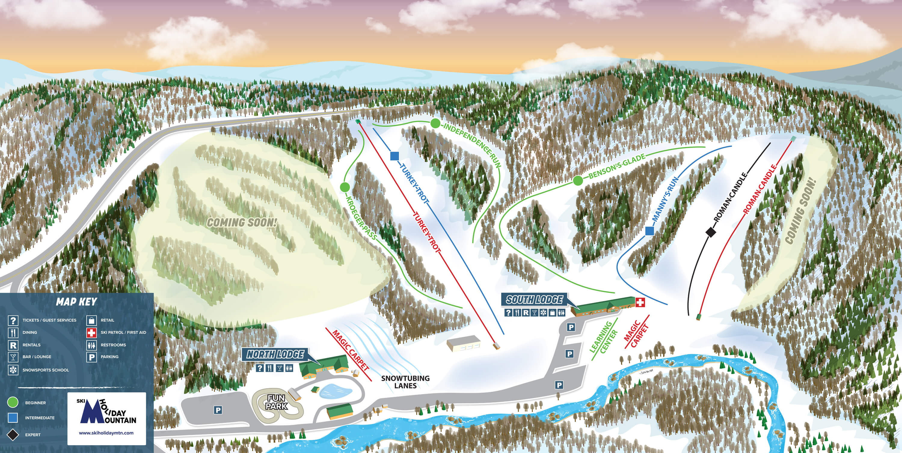 Holiday Mountain Trail Map