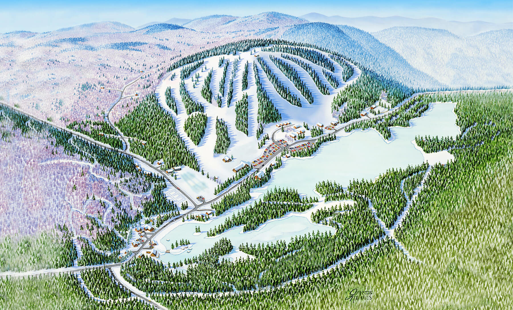 Purity Spring XC & Snowshoe Reserve Trail Map